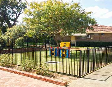 Black Garrison Fence Perth Playground Gallery Image